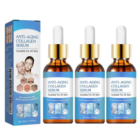 AKEASS front packaging showing three serum bottles and set benefits