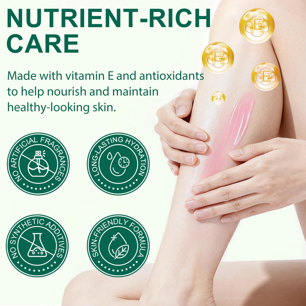 Akeeronn balm on forearm demonstrating quick absorption and non-greasy feel