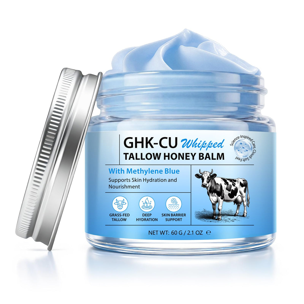 Akeeronn front jar showing product packaging and compact travel size benefit