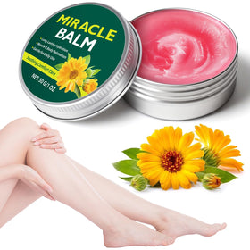 Akeeronn front packaging showing compact 1 oz balm benefits on the go