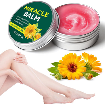 Akeeronn front packaging showing compact 1 oz balm benefits on the go