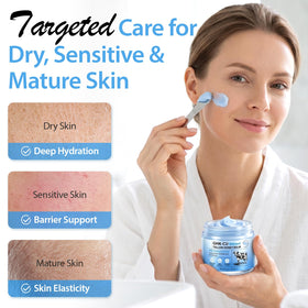 Akeeronn poured tallow close-up showing natural lipid texture and skin compatibility