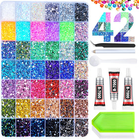 AkiliBIELY open kit showing 42-color grids for fast selection and neat storage