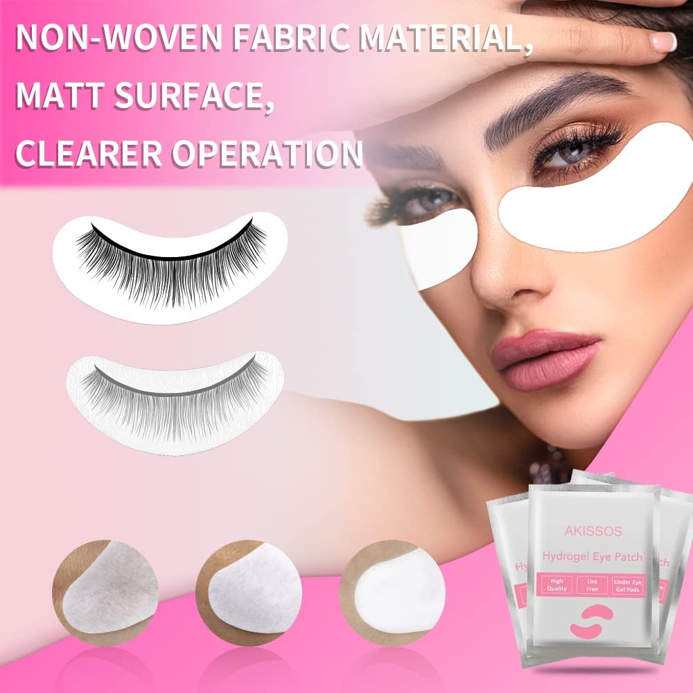 Akissos pad next to ruler showing large size for full lower-lash coverage