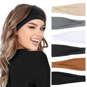 AKTVSHOW six headbands arranged together showing color range and value pack