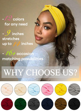 AKTVSHOW single headband close-up showing stretch and comfortable fit