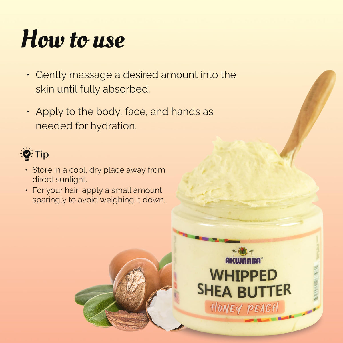 AKWAABA label close-up with ingredient clarity and clean formulation