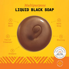 Alaffia label closeup highlighting ingredients and transparency benefit