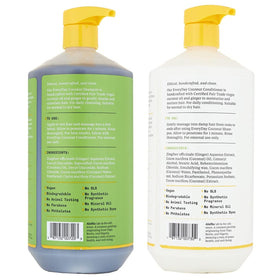 Alaffia shampoo pump closeup highlighting easy dispensing and clean formula benefit