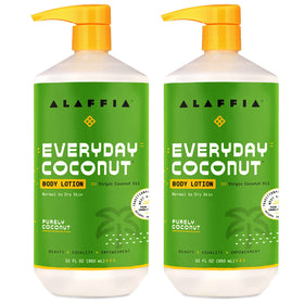 Alaffia front packaging showing product benefits and size