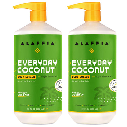 Alaffia front packaging showing product benefits and size