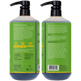 Alaffia creamy foam texture close-up demonstrating gentle cleansing action