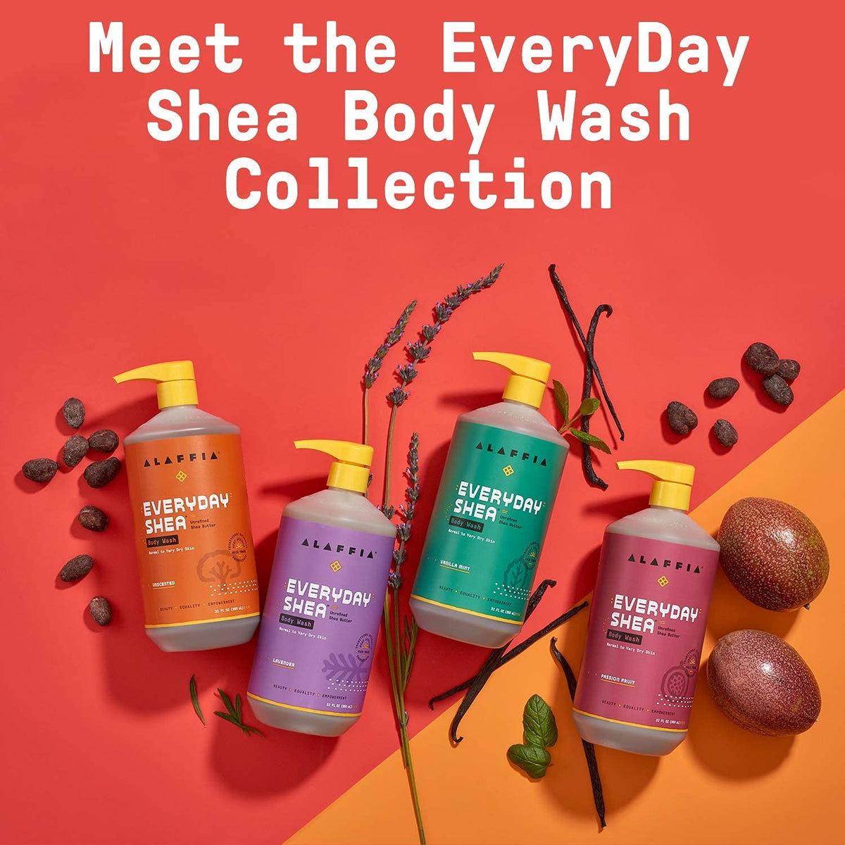 Alaffia raw shea nuts image connecting brand to ethical sourcing