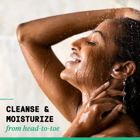Alaffia shampoo application in hand demonstrating scalp cleansing benefit