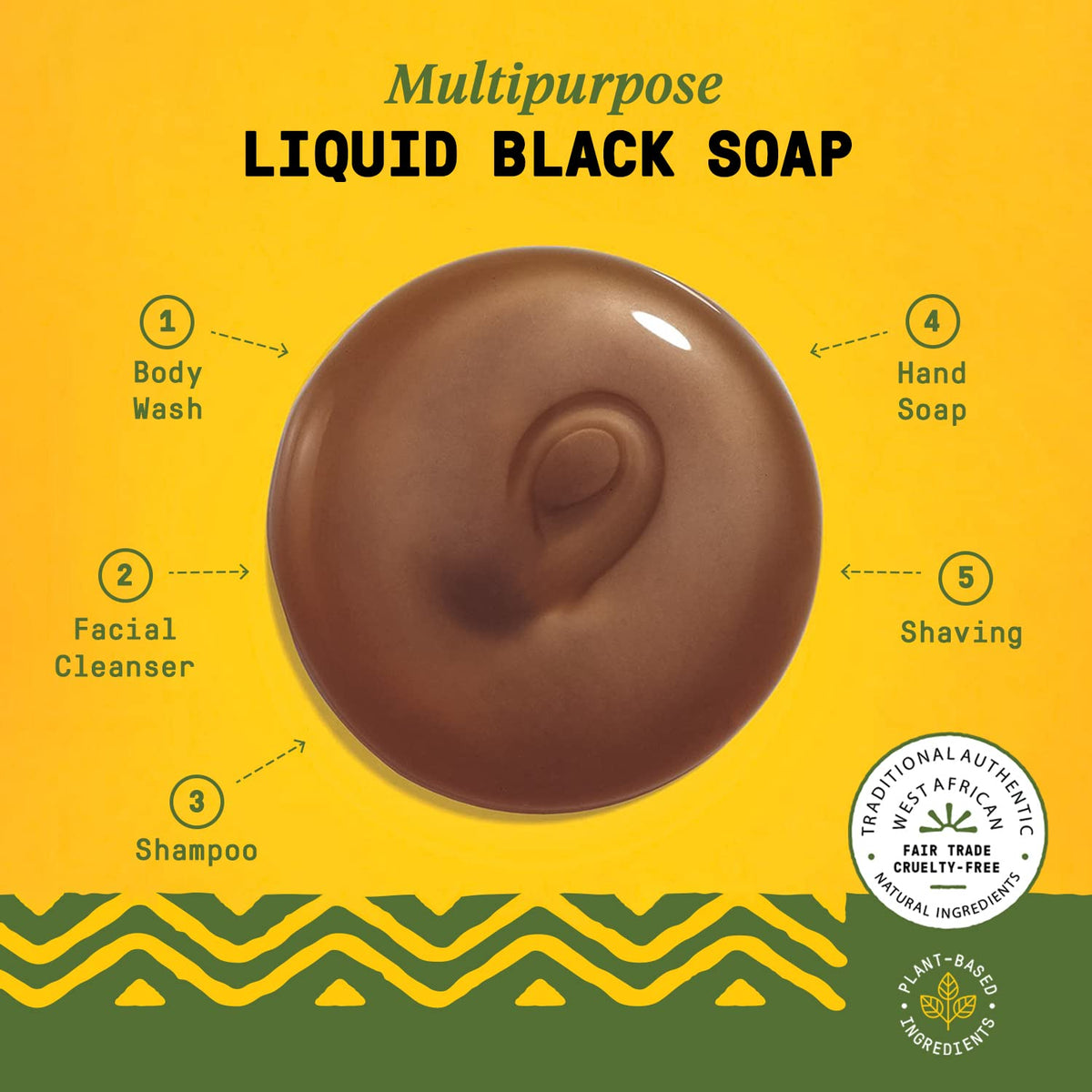Alaffia label listing shea butter and ingredients for moisturizing benefit