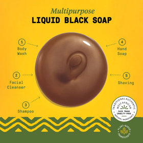 Alaffia label listing shea butter and ingredients for moisturizing benefit
