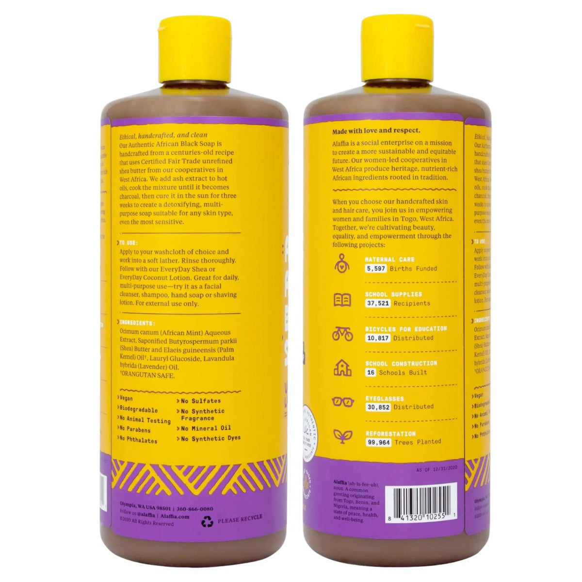 Alaffia liquid texture close-up highlighting creamy lather and moisturizing feel