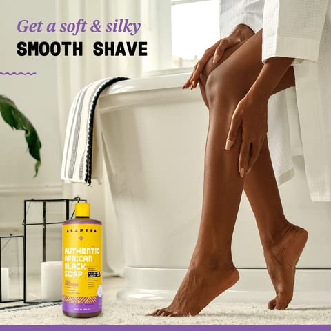 Alaffia shaving foam close shot showing cushiony lather for smoother shaves