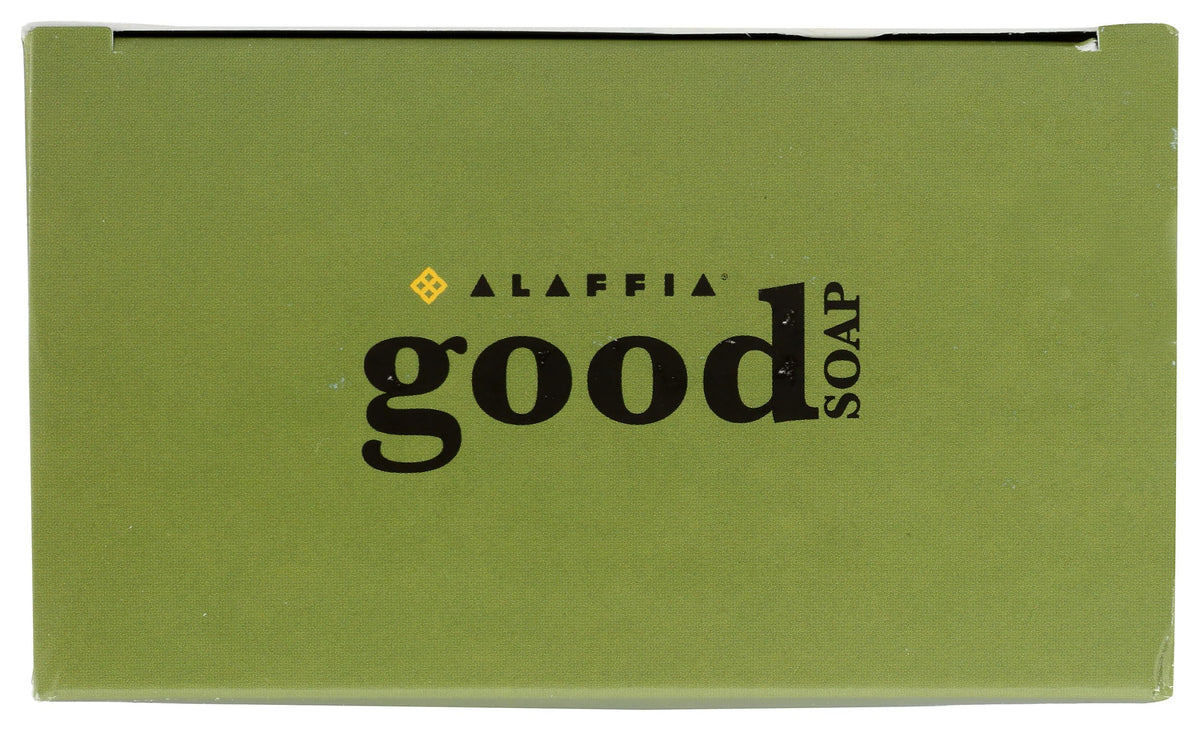 Alaffia four bars arranged to show individual wrappers and value-pack convenience