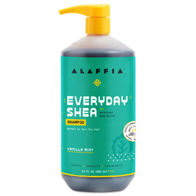 Alaffia front bottle view showing label and natural ingredient claim