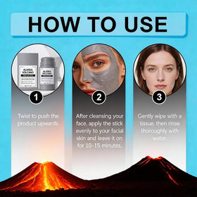 Alaska Volcano clay stick two sticks side by side for value and portability