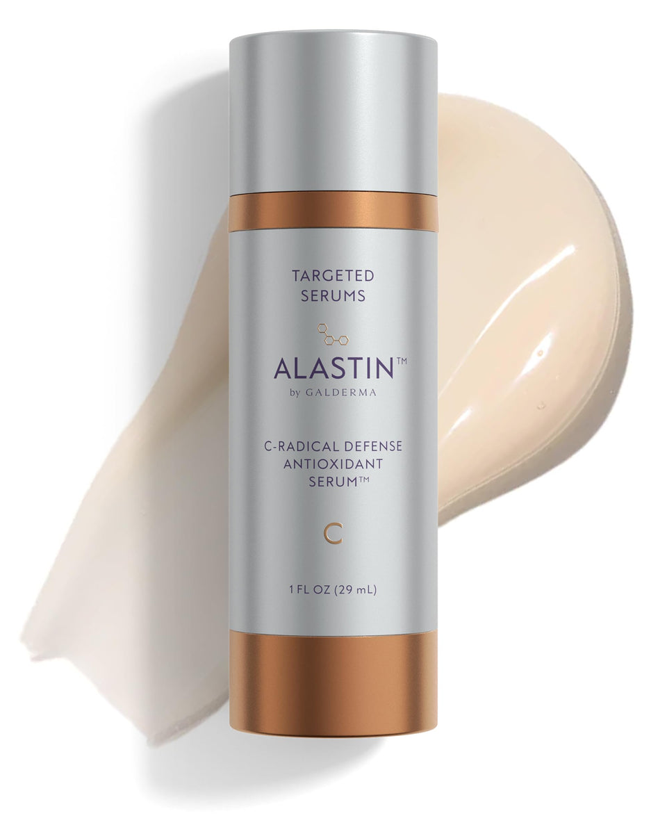 ALASTIN Skincare front packaging showing sleek bottle and clear branding, conveys premium protection