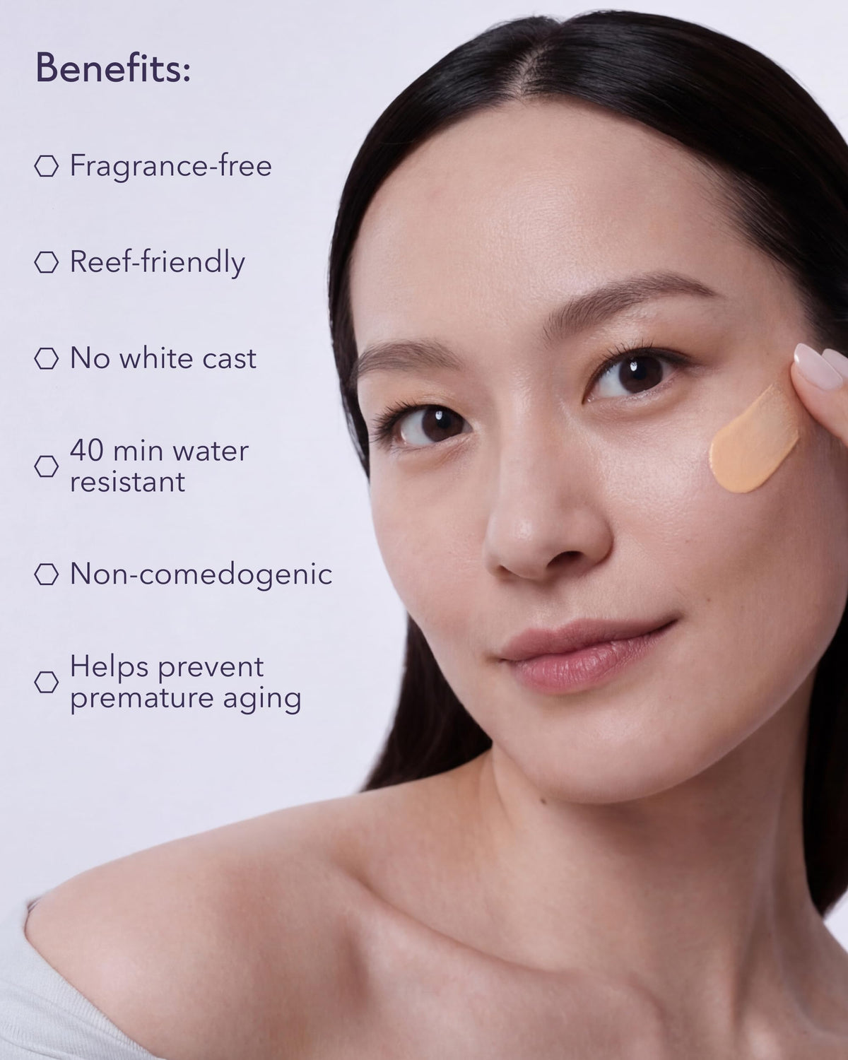 ALASTIN Skincare swatch on arm demonstrating the sheer tint and blending ease