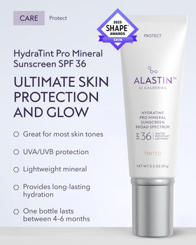 ALASTIN Skincare close-up texture of the tinted mineral sunscreen showing hydration
