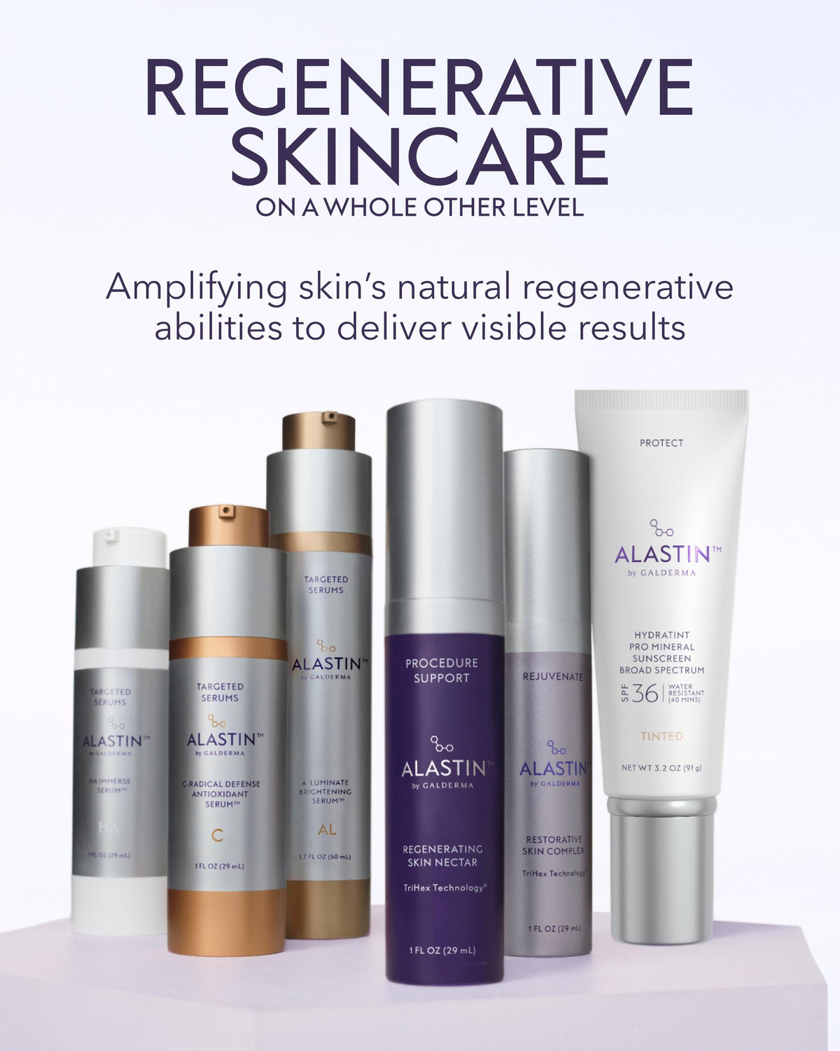 ALASTIN visual of oat extract and silver mushroom ingredients emphasizing soothing benefits