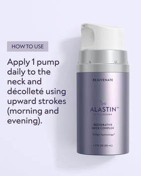 ALASTIN label close-up highlighting TriHex Technology and ingredient benefit