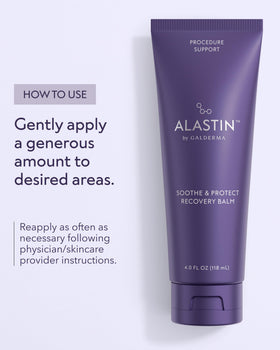 ALASTIN Skincare product label close-up highlighting gentle formula benefits