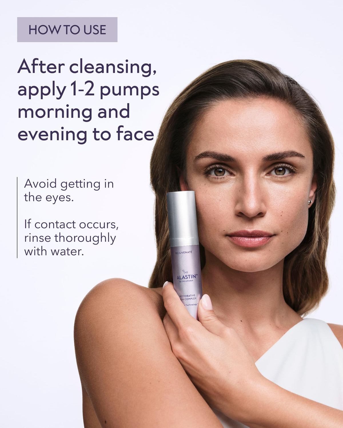 ALASTIN label close-up displaying key peptides and TriHex+ Technology benefits