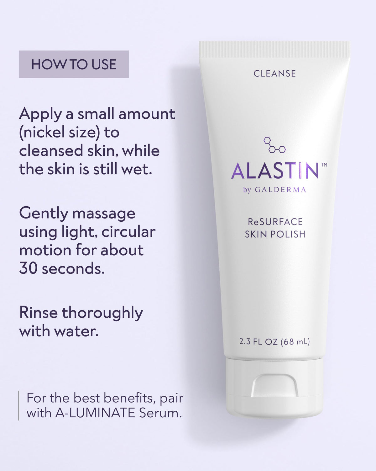 ALASTIN Skincare before and after swipe showing visible smoothing
