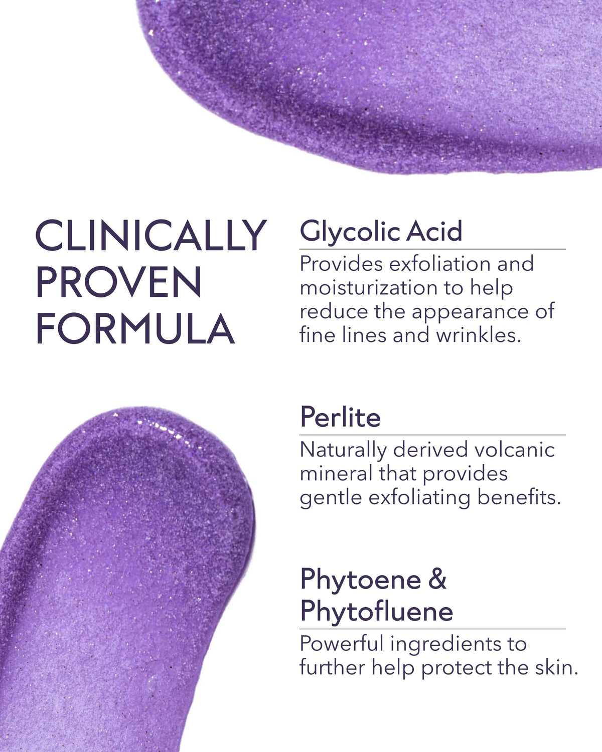 ALASTIN Skincare label detail highlighting glycolic acid benefit