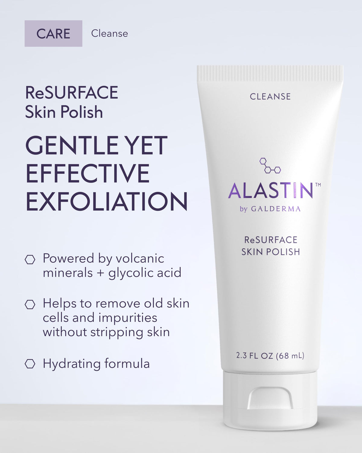 ALASTIN Skincare texture close-up revealing gentle exfoliating grains