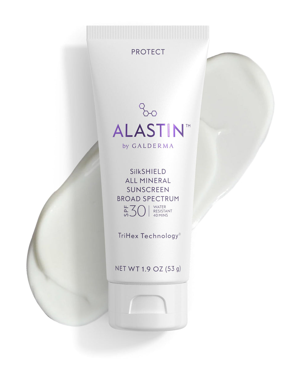ALASTIN SilkSHIELD front packaging showing SPF and benefits for everyday protection