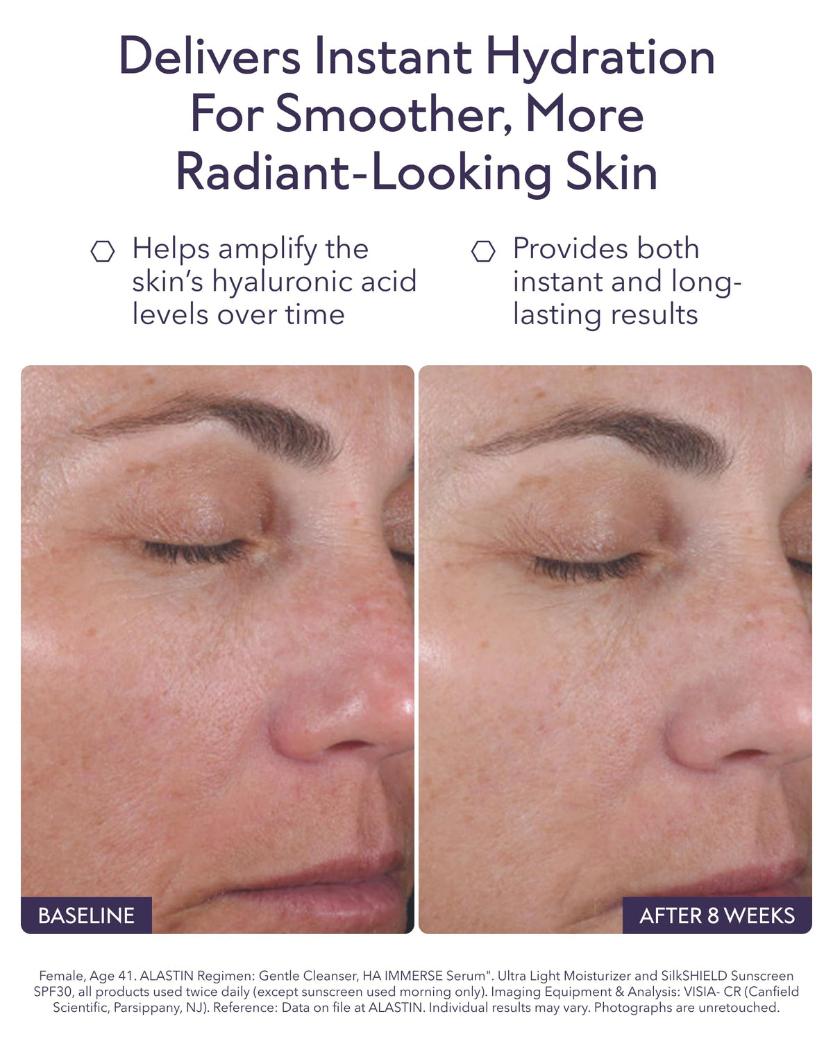 ALASTIN texture droplet displaying lightweight hydration and absorbency