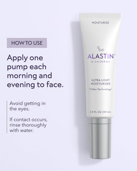 ALASTIN Skincare moisturizer being applied on hand showing lightweight hydration benefit