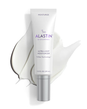 ALASTIN Skincare front packaging showing compact 2 oz tube and branding benefit