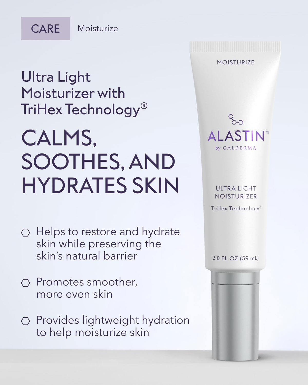 ALASTIN Skincare silky lotion texture close-up demonstrating fast absorption benefit