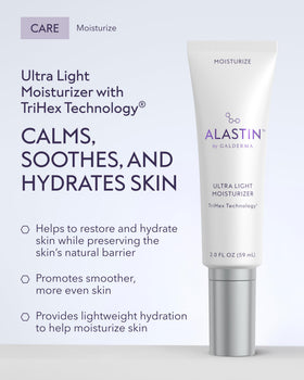 ALASTIN Skincare silky lotion texture close-up demonstrating fast absorption benefit
