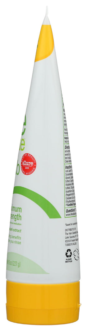 Alba Botanica bottle beside common items illustrating 8 oz size