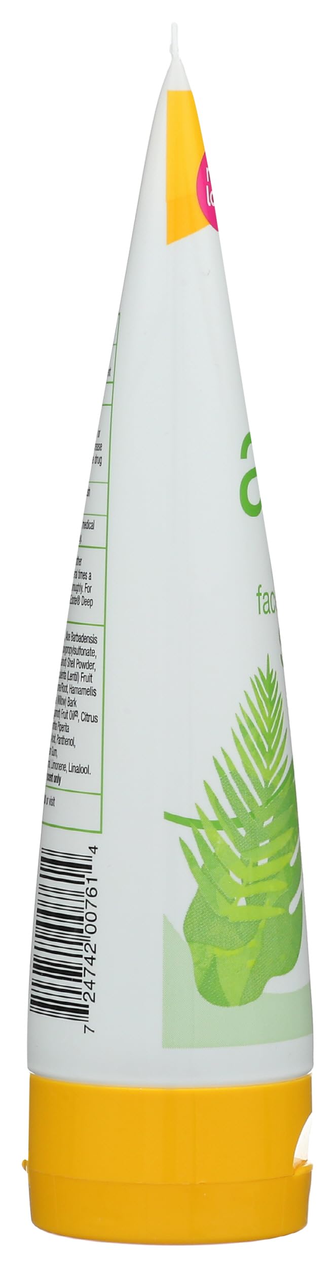 Alba Botanica ingredient label closeup showing 2% salicylic acid clarity