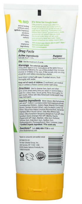 Alba Botanica close-up of scrub texture highlighting exfoliating particles