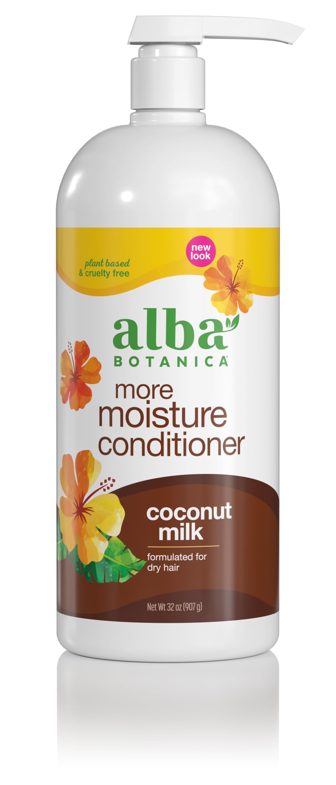 Alba Botanica front bottle view showing 32 oz and product benefits