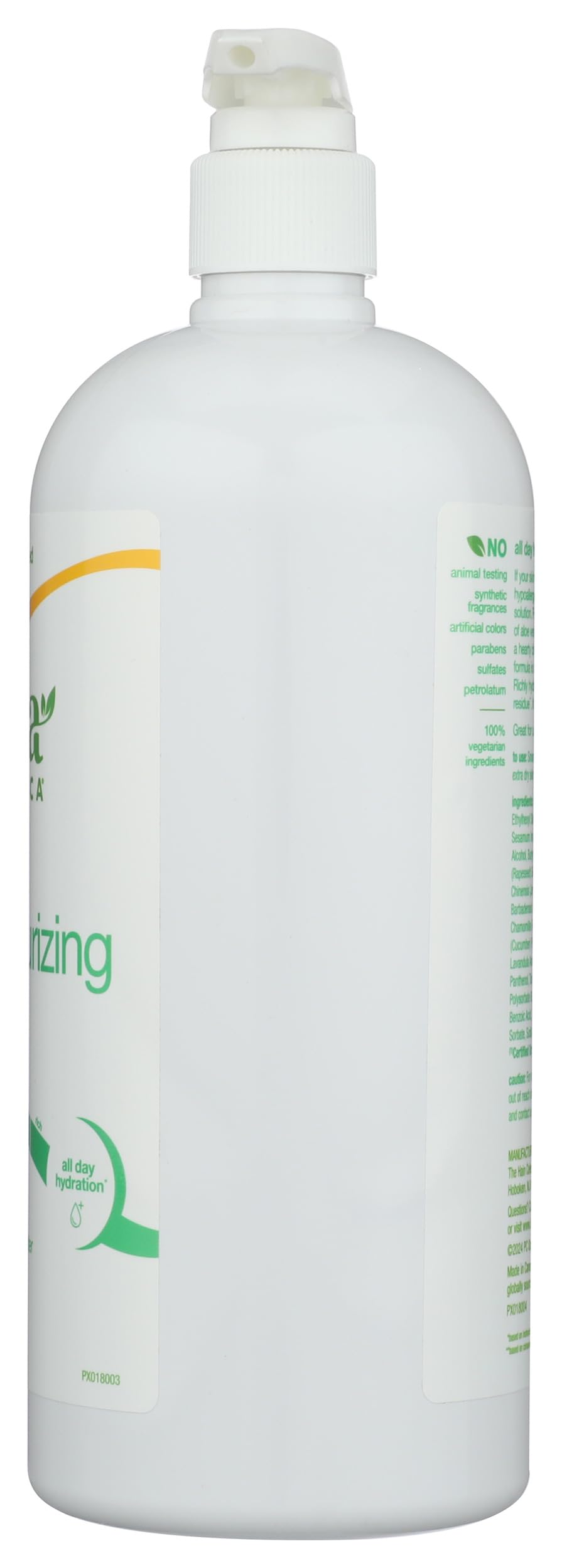 Alba Botanica 32 fl oz bottle next to hand showing large family-size value