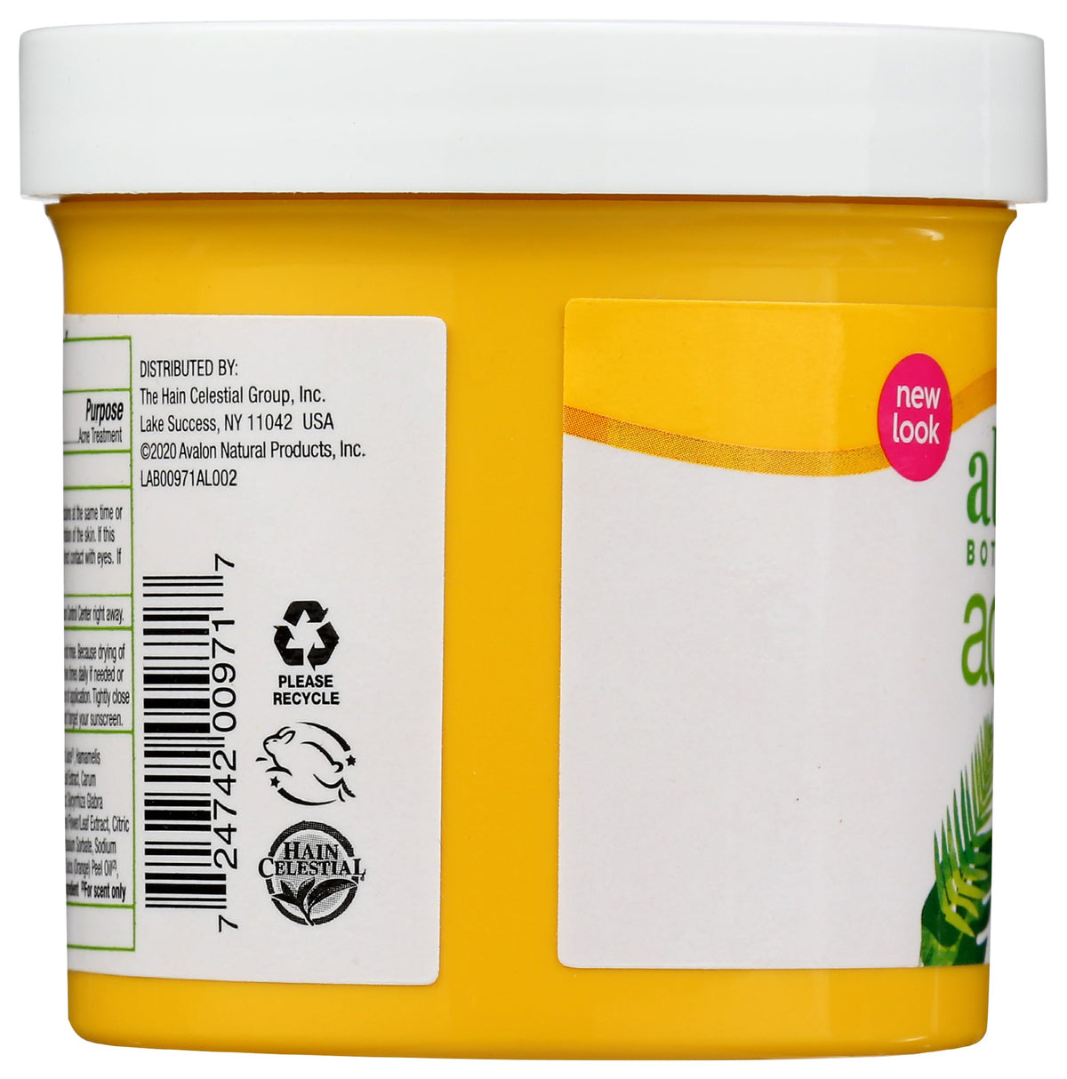 Alba Botanica ingredient label highlighting salicylic acid and botanicals