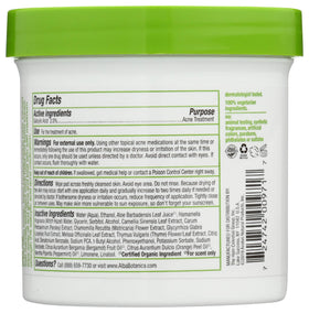 Alba Botanica pad in hand showing size and easy application