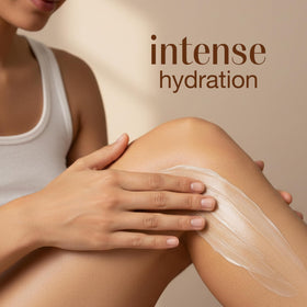 Alba Botanica applying lotion on arm demonstrating smooth coverage benefit
