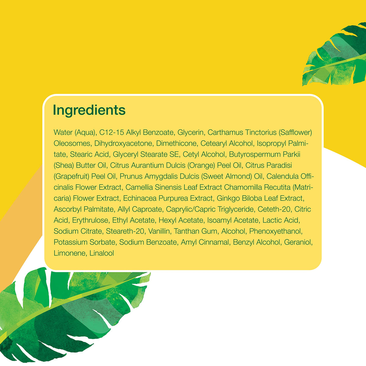 Alba Botanica applied on forearm demonstrating streak-free, buildable bronze and even coverage